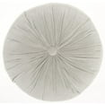 thumbnail image 1 of Light Gray Tufted Round Throw Pillow, 1 of 5