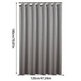 thumbnail image 1 of Light Gray Waterproof Shower Curtain Thickened Polyester Fabric Bathroom Partition 47x71 Inch, 1 of 6