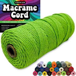 2mm Macrame Cord, Polyester Macrame Yarn Perfect for Bags and Home Textile,  75 Mt. NEW COLORS 
