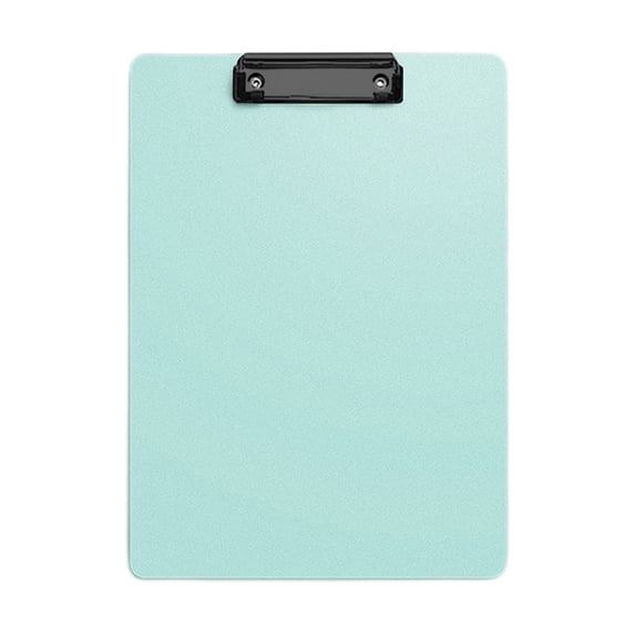Light Green A4 Plastic Clipboard, Heavy Duty Writing Board Document Holder with Top Metal Clip for Office Paperwork and Everyday Use