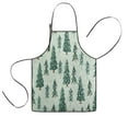 thumbnail image 1 of Light Green Christmas Tree Pattern Kids Aprons for Girls and Boys,Adjustable Neck Strap Toddler Aprons for Kids Cooking Baking, 1 of 7