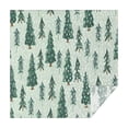 thumbnail image 1 of Light Green Christmas Tree and Snow Pattern Square Tablecloth,Waterproof Square Table Cover,Wipeable Spillproof Washable Table Cover for Home Kitchen Party Decor 42"X42"(107x107cm), 1 of 6