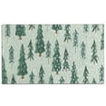 thumbnail image 1 of Light Green Christmas Tree and Snow Pattern Door Rugs,Washable Non Slip Door Mats Indoor,Decorative Door Mats,Entry Mat Indoor for Entrance,Bedroom,Kitchen,Bathroom,17"x30", 1 of 6