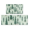 thumbnail image 1 of Light Green Christmas Tree Pattern Kitchen Rugs Sets Of 2,Anti Fatigue Kitchen Mat Rugs Non Slip Washable,Decorative Kitchen Floor Mats for Kitchen,Sink,Laundry,17"x30"+17"x47", 1 of 7