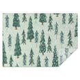 thumbnail image 1 of Light Green Christmas Tree and Snow Pattern Rectangle Tablecloth 60"x84",Waterproof Polyester Rectangle Table Cloth, Wipeable Spillproof Polyester Tablecloth for Dining, Camping, Indoor and Outdoor, 1 of 5