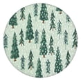 thumbnail image 1 of Light Green Christmas Tree and Snow Pattern Round Fitted Tablecloth with Elastic Edge,Dining Table Cover Waterproof,Outdoor Round Tablecloth for Camping,Dining,Indoor and Outdoor, 1 of 7