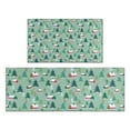 thumbnail image 1 of Light Green Christmas Village Pattern Kitchen Rugs Sets Of 2,Anti Fatigue Kitchen Mat Rugs Non Slip Washable,Decorative Kitchen Floor Mats for Kitchen,Sink,Laundry,17"x30"+17"x47", 1 of 7