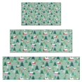 thumbnail image 1 of Light Green Christmas Village Pattern Kitchen Rugs Sets Of 3,Kitchen Runner Rugs Non Skid Washable,Decorative Kitchen Floor Mats for Kitchen,Sink,Laundry,17"x30"+ 17"x47" + 17"x59", 1 of 6