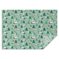 thumbnail image 1 of Light Green Christmas Village Pattern Rectangle Tablecloth 60"x84",Waterproof Polyester Rectangle Table Cloth, Wipeable Spillproof Polyester Tablecloth for Dining, Camping, Indoor and Outdoor, 1 of 5