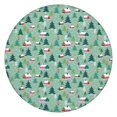 thumbnail image 1 of Light Green Christmas Village Pattern Round Fitted Tablecloth with Elastic Edge,Dining Table Cover Waterproof,Outdoor Round Tablecloth for Camping,Dining,Indoor and Outdoor, 1 of 7