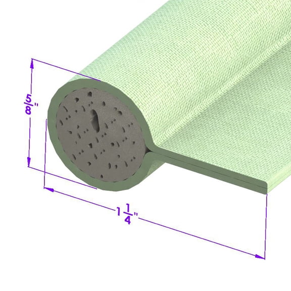 Light Green, Cloth-Covered Sponge Windlace - LP 57-I