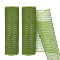 thumbnail image 1 of GTYBOVA Light Green Decor Mesh Ribbon for Easter Wreath Metallic Foil Mesh Ribbon for Home Decor Craft Spring Holiday Party 10 Inch 10 Yards(2 Rolls), 1 of 6