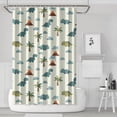 thumbnail image 1 of Light Green Dinosaurs Volcanoes Pattern Shower Curtain 72"x72" ,Bathroom Decorative Shower Curtains Set with 12 Hooks,Modern Waterproof Washable Shower Curtain, 1 of 6
