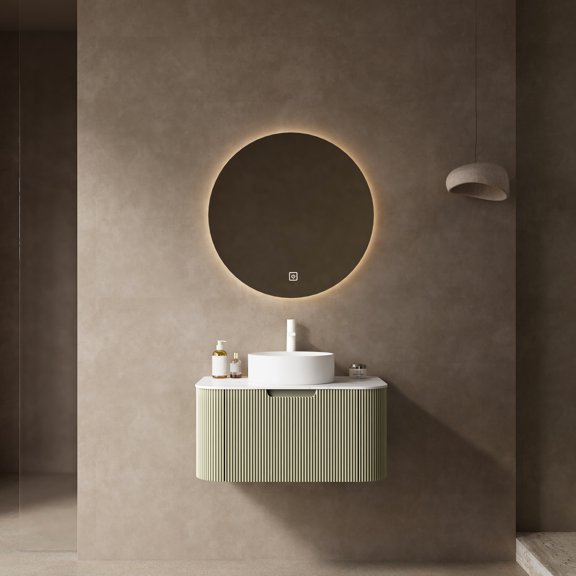 Light Green Finish - Silent Damping System - Bathroom Relaxing - Quiet Environment