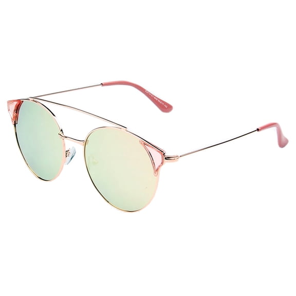 Light Green Gradient Lens Metal Frame Sunglasses - UV Protection Bright Daily & Casual Eyewear