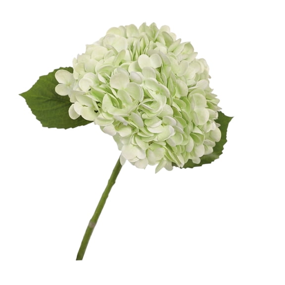 Light Green Hydrangea Artificial Flowers 19X6 in Faux Hydrangea Flowers for Outdoors Artificial Flowers for Decoration for Front Porch Garden Patio Wedding Single Piece
