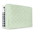 Light Green Indoor Air Conditioner Cover, Pure Color White Polka Dots ...