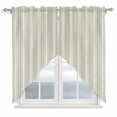 thumbnail image 1 of Light Green Lines Swag Valances for Windows, Kitchen Window Curtains Over Sink, Retro Minimalist Stripes Pattern Window Treatment Curtains for Living Room/Bedroom Curtains 2 Panel Sets 36"x45", 1 of 8