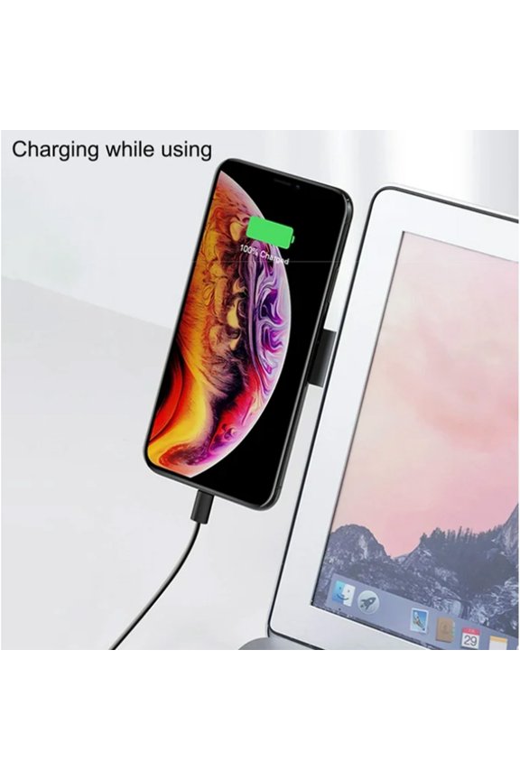 Light Green Magnetic Phone & Laptop Side Mount Stand, Retractable Portable Holder for Live Streaming & Desktop Use