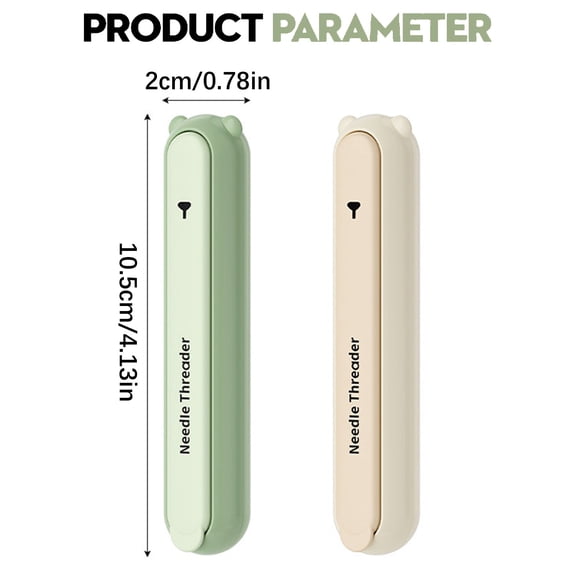 Light Green Needle Threader and Seam Ripper 10.5x2cm Multifunctional Sewing Tool Handy Stitch Unpicker Threading Tool for Home Craft Sewing