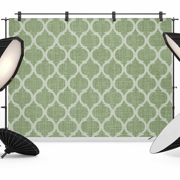 Light Green Plaid Photography Backdrop 7x5FT, Retro Country Moroccan National Geometrical Plaid Photo Backdrops, Background for Photography Studio Photo Studio Background, Back Drop for Photoshoot