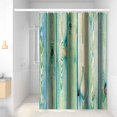thumbnail image 1 of Light Green Shower Curtain for Bathroom Farmhouse Wood Door Fabric Stall Shower Curtains Waterproof Modern 72x72inches Small Bathtub Shower Curtain with Hooks, 1 of 6