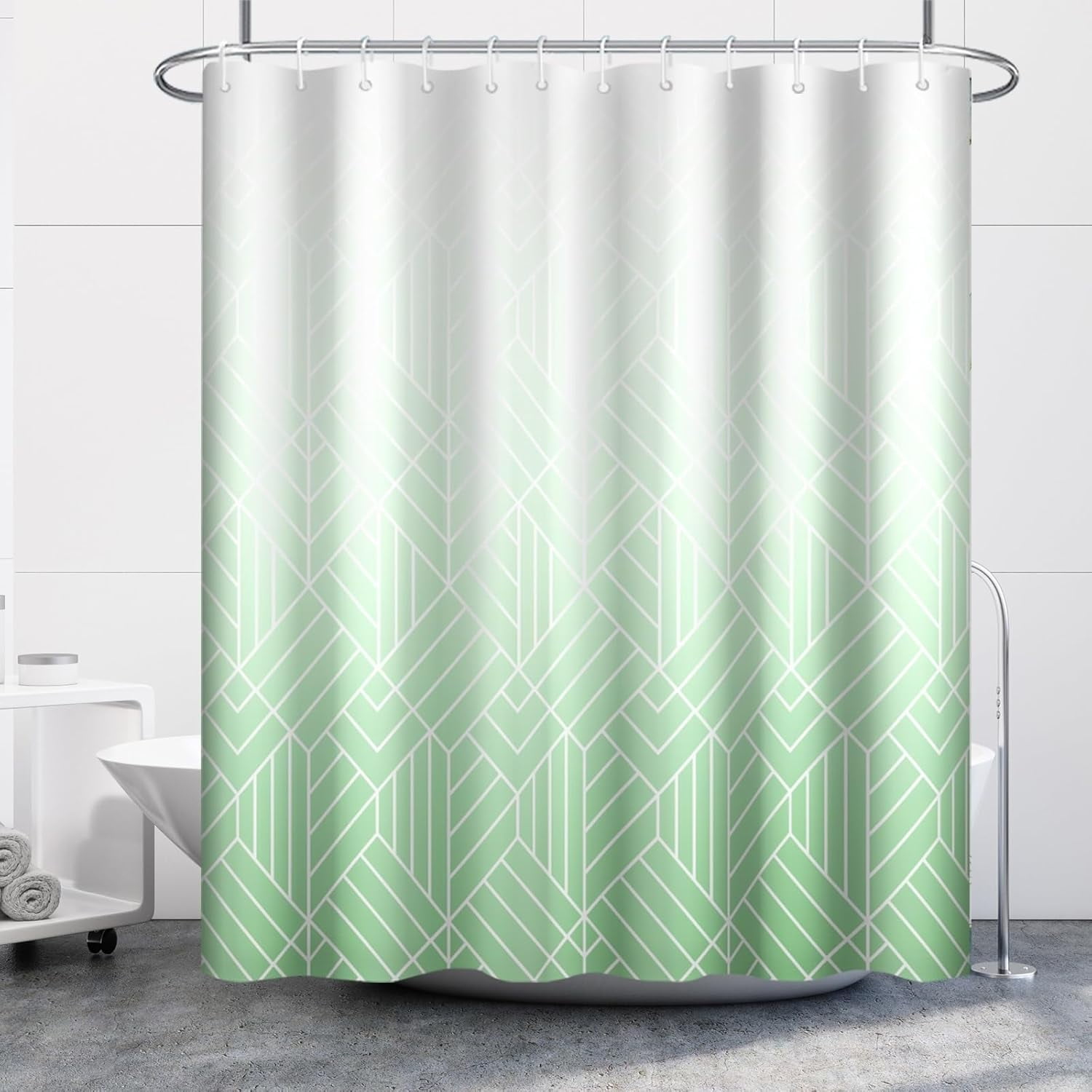 Light Green Shower Curtain