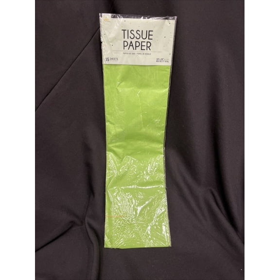 Light Green Tissue Paper - 15 Sheets Included (20" X 20") 40.5 Sq Ft Total
