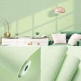 thumbnail image 1 of Light Green Wallpaper 110*19in Matte Solid Gray Contact Paper Texture Self-Adhesive Peel and Stick Thick Removable Wallpaper for Bedroom Cabinets Livingroom Office, 1 of 6