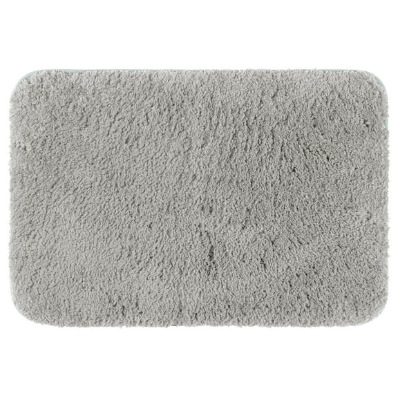 REGALWOVEN Bathroom Rug Non-Slip Soft Shaggy Bath Mat for Bathroom Light Grey 16" x 24"