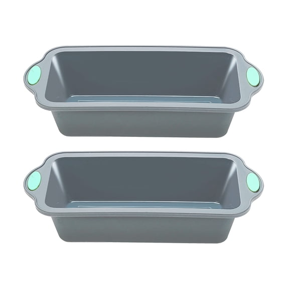Light Grey 2-Pack 9-Inch Bread Pan Silicone Bakeware
