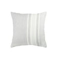 thumbnail image 1 of Light Grey Bold Stripes So Soft Linen Pillow 14x20 Down Alternative Insert, 1 of 7