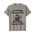thumbnail image 1 of Light Grey Cartoon Dragon Reading Book T-Shirt for Book Lovers and Fantasy Fans, 1 of 5