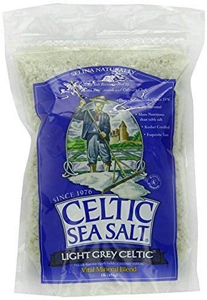 Celtic Sea Salt Light Grey Fine Ground 8 Oz – Gluten-Free, Kosher, Additive-Free