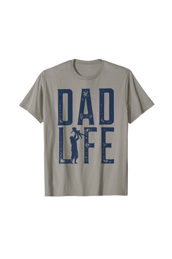 Light Grey Dad Life T-Shirt with Bold Print - Comfort Colors for Everyday Comfort