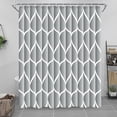 thumbnail image 1 of Light Grey Fabric 72 x 72 Inch Cloth Shower Curtain, Waterproof Design and Polyester, Quick-Drying, Heavy Duty Shower Curtains Set for Bathroom, Machine Washable with 12 Metal Hooks, 1 of 6