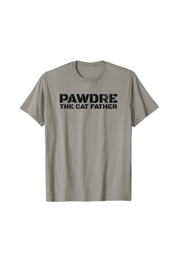 Light Grey Funny Cat Dad T-Shirt for Feline Fathers - Perfect Gift for Cat Lovers