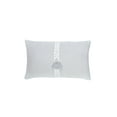 thumbnail image 1 of Light Grey Geo Trim So Soft Linen Pillow 12x20 Down Insert, 1 of 4