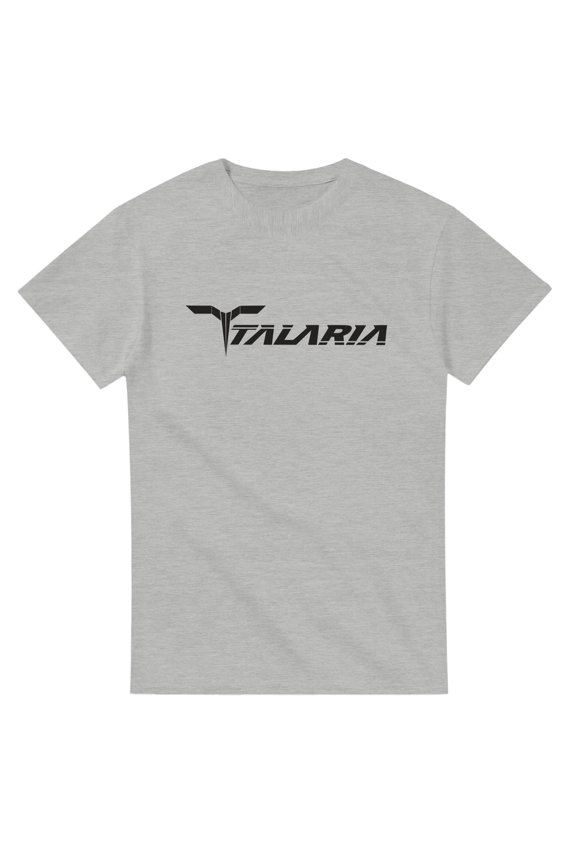 Light Grey Heavyweight Talaria T-Shirt with Bold Logo Design for E-Moto Enthusiasts