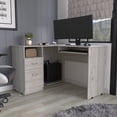 thumbnail image 1 of Light Grey - L-Shaped Design - Craft Room - Offer Ample Work Surface, 1 of 2