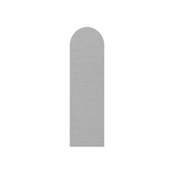 Light Grey Peel and Sticks Wall Panels, Texture Anti Collision Soft Padding, Adhesive High Density Sponge Wall Sticker, for Kids Room Nursery Headboard, Sound Insulation Decor, 24X6In, 1Pcs
