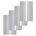 thumbnail image 1 of Light Grey Striped Kitchen Dish Towels for Drying Dishes Set of 4, White Simple Neutral Modern Waffle Weave Microfiber Hand Tea Bathroom Towels Quick Dry & Absorbent Towel 15.7x23.6, 1 of 7
