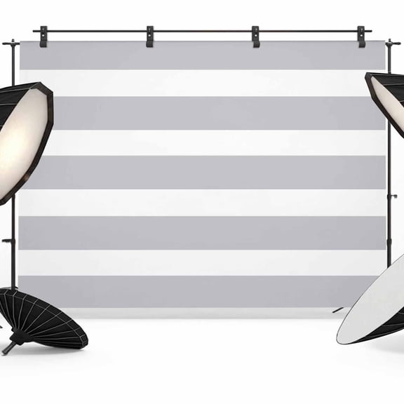 Light Grey Striped Photography Backdrop 7x5FT, Modern Stripe Simple Style Abstract Photo Backdrops, Background for Photography Studio Photo Studio Background, Back Drop for Photoshoot