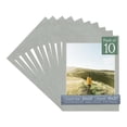 thumbnail image 1 of Light Grey Suede Picture Frame Mat for 20x24 Frames - Fits 16x20 Photos - 10 Mats, 1 of 7