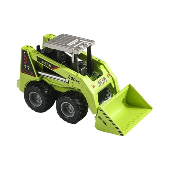 Light Grey Toddler Light Inertial Bulldozer Simulation Engineering Toy Car Push Go Vehicle For Kids Boys Outdoor Play Construction Fun Model