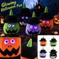 thumbnail image 1 of Light Up Halloween Pumpkin Bucket with Halloween Candy Bucket, Halloween Party Decorations for Halloween with Light Up Pumpkin, Goodie Bag for Fall Basket with Halloween Eyes, 1 of 7