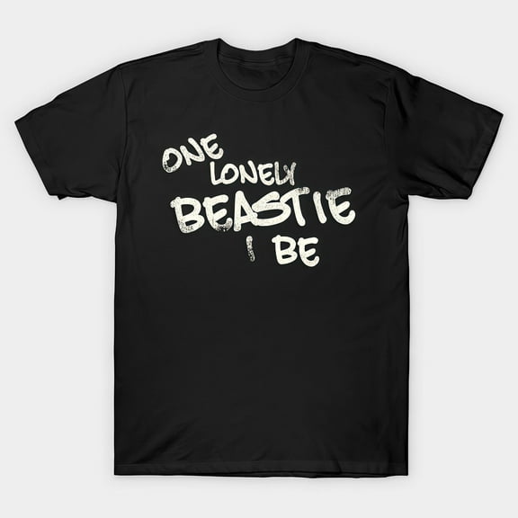 Light - Hearted Graphic Tee, Tops Has "One Lonely Beastie I Be" Design, Round Neck Regular Fit T - shirts, Size(S - 5XL)