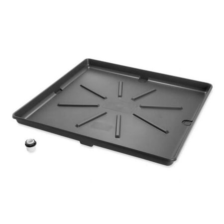 Light House Beauty Graphite Automotive Drain Pan, 30 x 32 in., PVC Fitting, 4.54 lbs