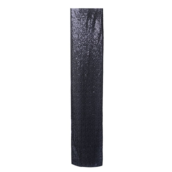 NIAIZEK Tear-Resistant Black Sequin Table Runner for Special Occasions