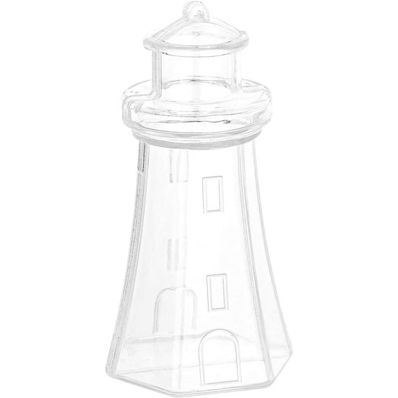 Light House Shaped Acrylic Candy Boxes 24 Pack 3.62"X1.88"X1.65"